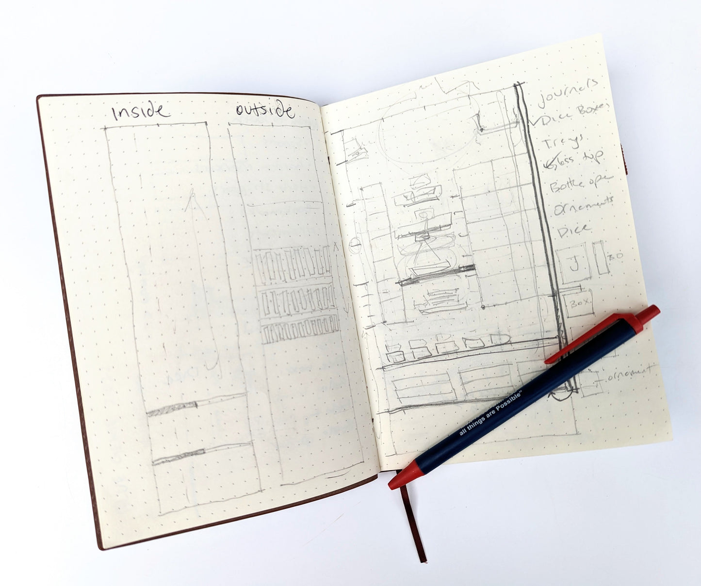 Quest Journal | Vegan Leather Mini Dot Journal - Emberglow Gaming