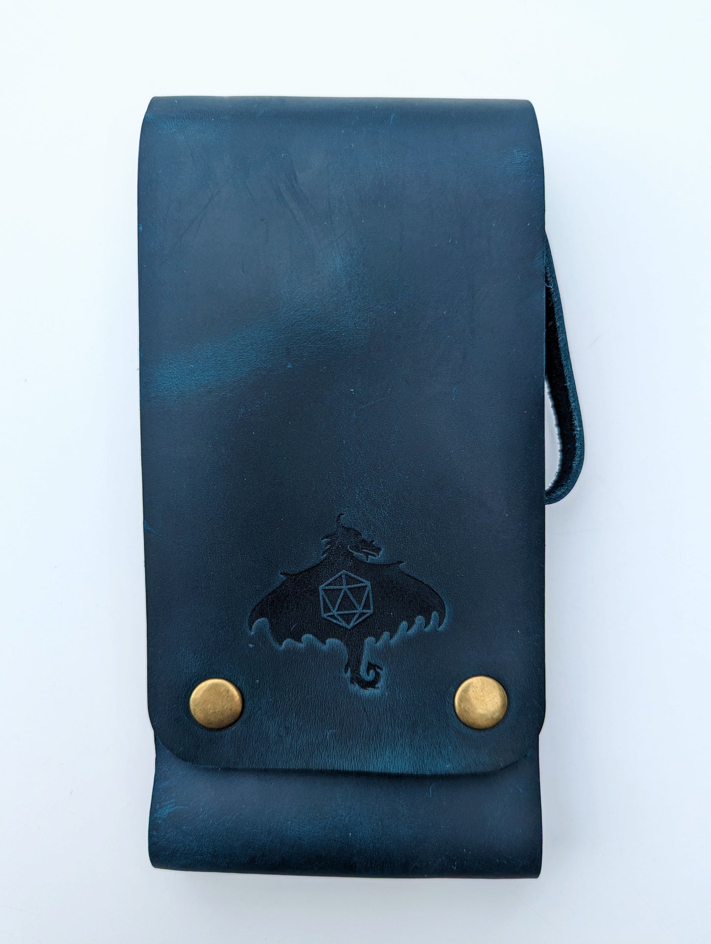 Genuine Leather Dice Pouch for Sharp Edge Dice (Large) - Emberglow Gaming