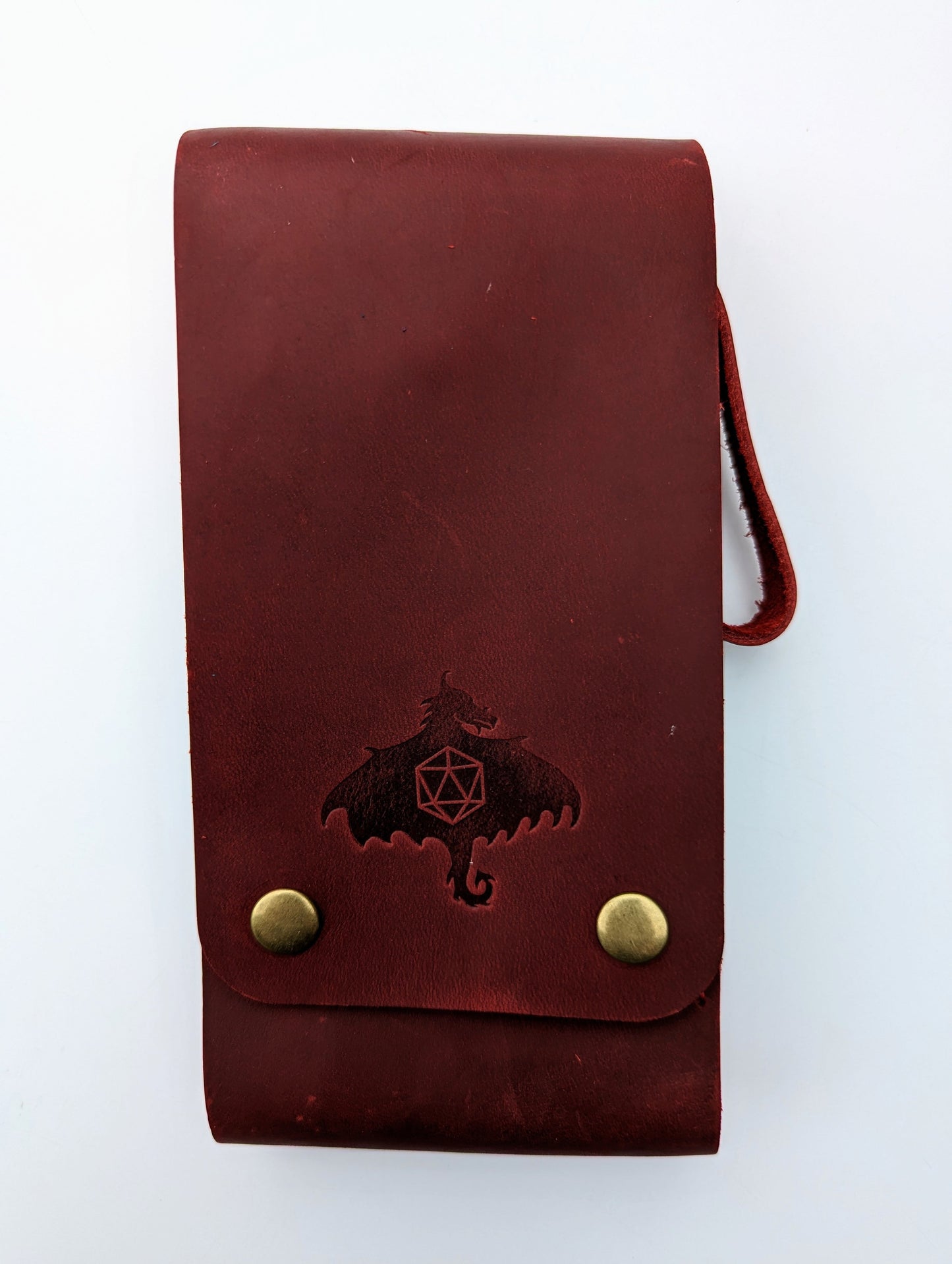 Genuine Leather Dice Pouch for Sharp Edge Dice (Large) - Emberglow Gaming