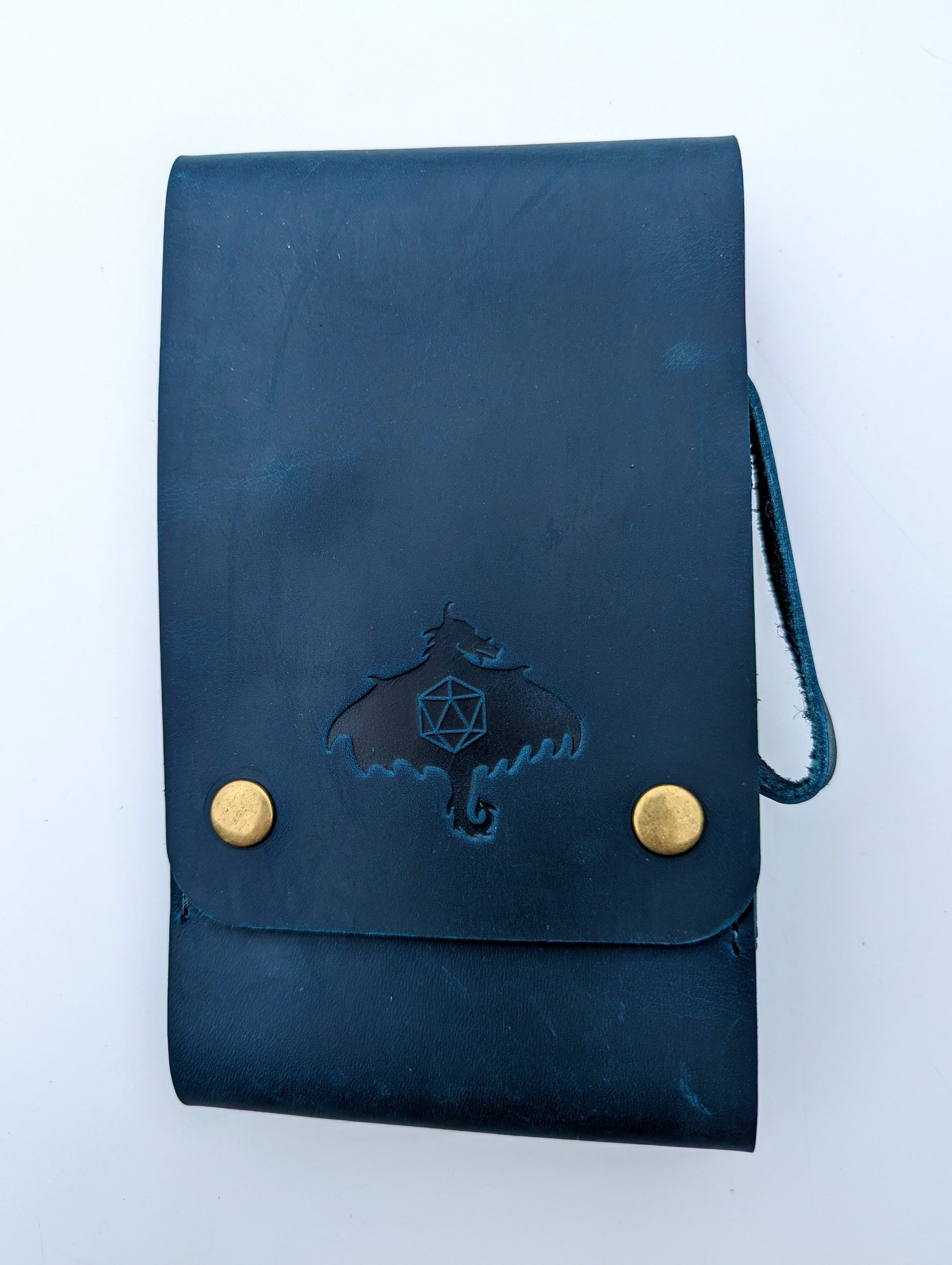 Genuine Leather Dice Pouch for Acrylic Dice (Medium) - Emberglow Gaming