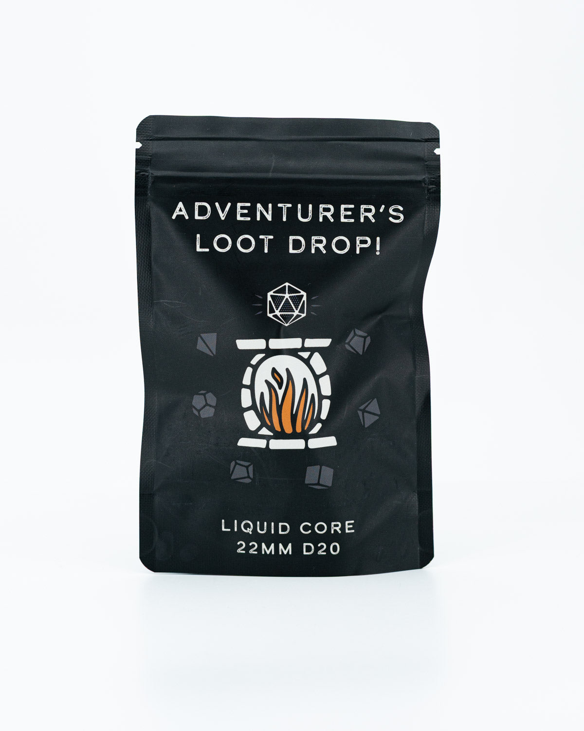 22mm LIQUID CORE D20 | Adventurer’s Loot Drop | CASE OF 6