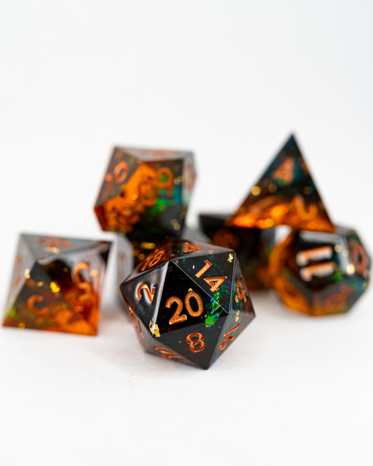 Arcane Crucible | 7 Piece Sharp Edge Dice Set