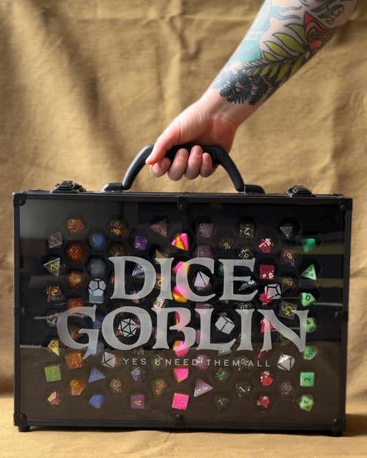 Dice Goblin | 26 Set Capacity | Plexi Glass Chest of Hoarding Dice Display Case