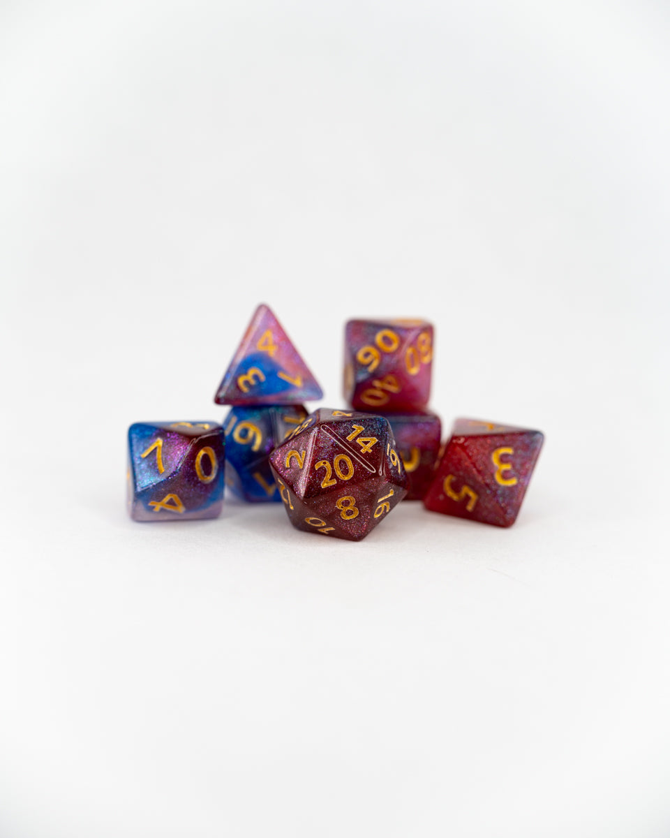 Astral Sea | 7 Piece Acrylic Dice Set - Emberglow Gaming