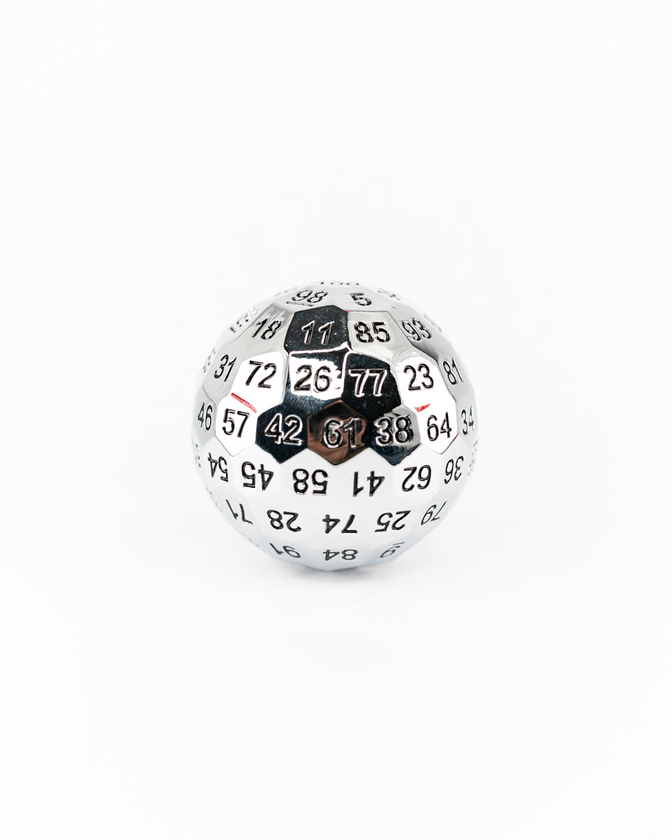 Meteor | Metal | Individual d100 Percentile Dice - Emberglow Gaming