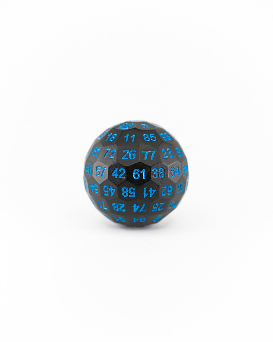 Dilithium Glow | Metal | Individual d100 Percentile Dice - Emberglow Gaming