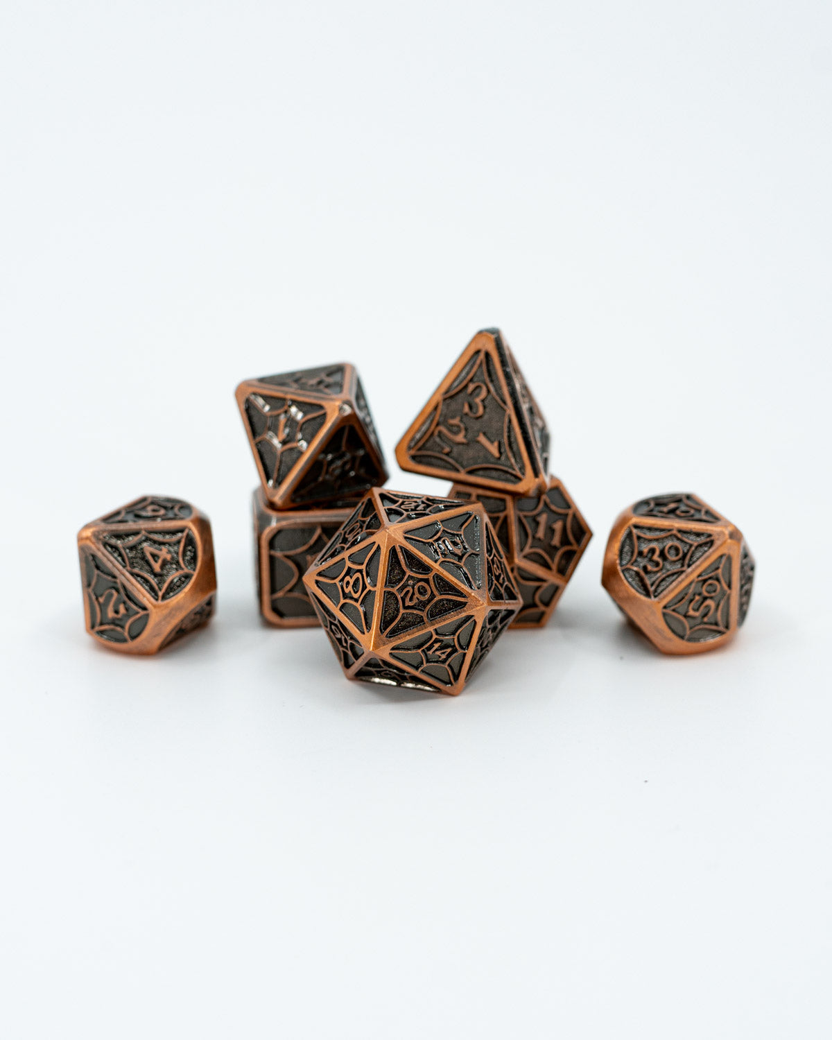 Shelob's Snare | 7 Piece Metal Dice Set