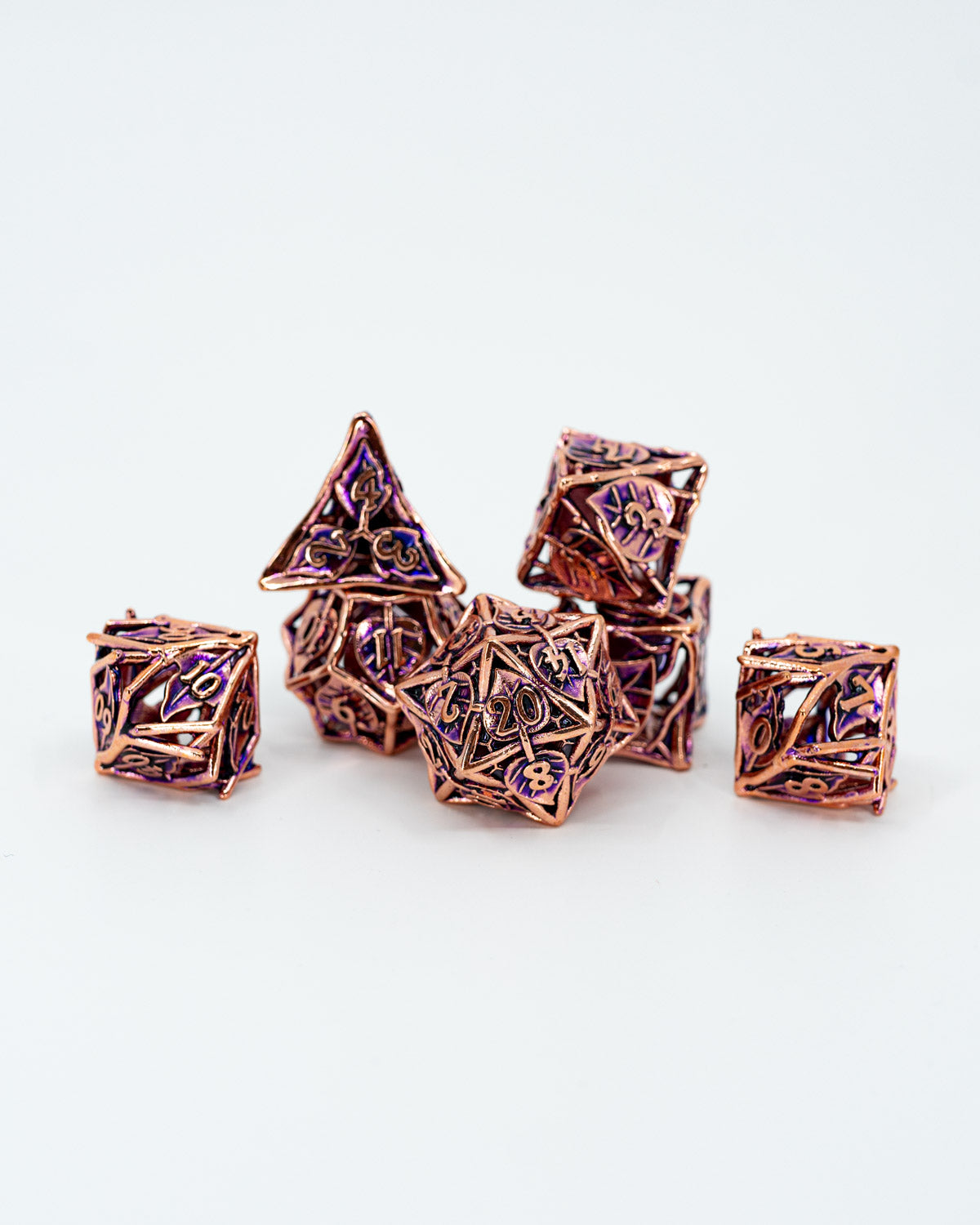 Temple of Celadrin | Hollow | 7 Piece Metal Dice Set