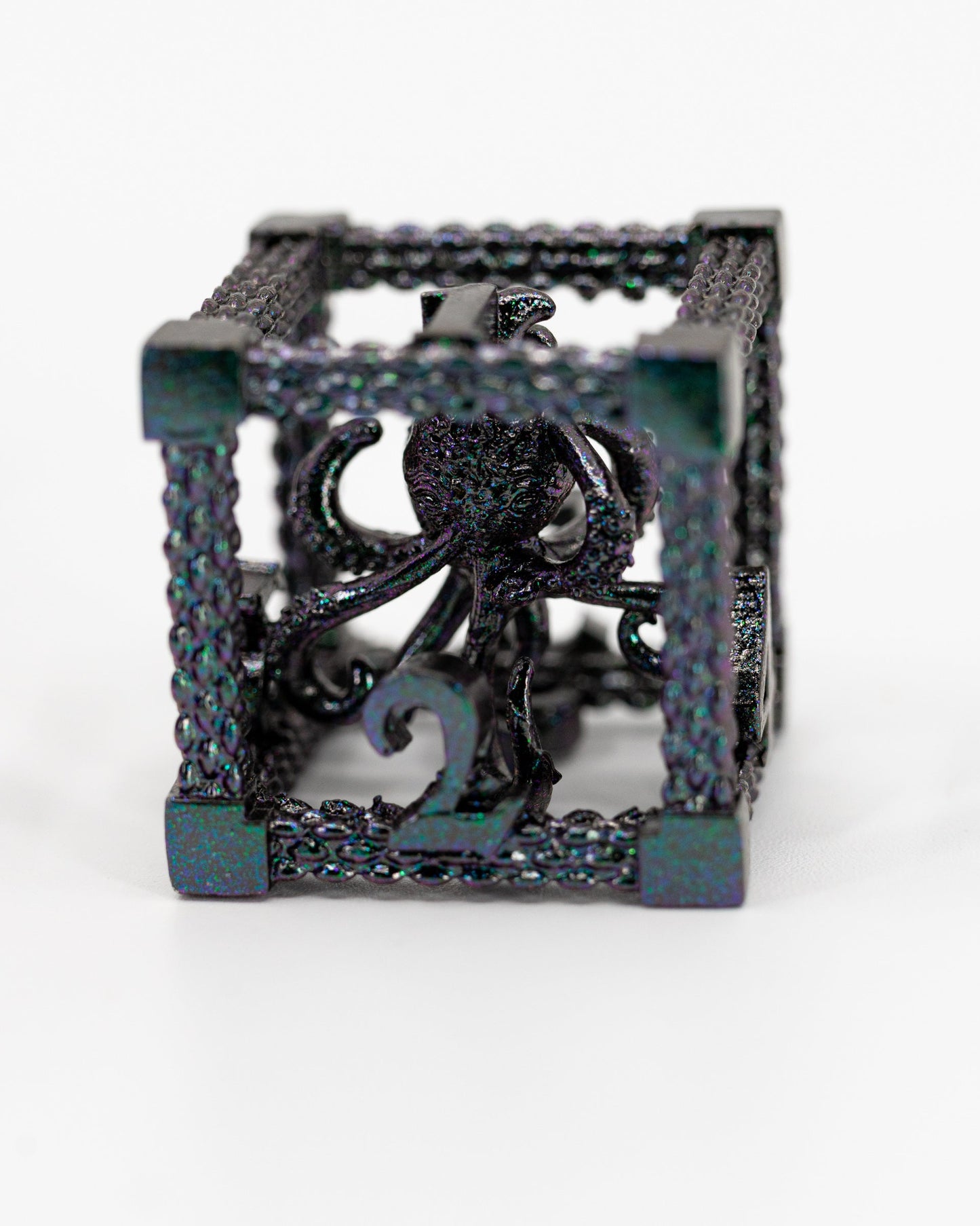 Bitterness Bound | Hollow Dragon Core | 7 Piece Metal Dice Set - Emberglow Gaming