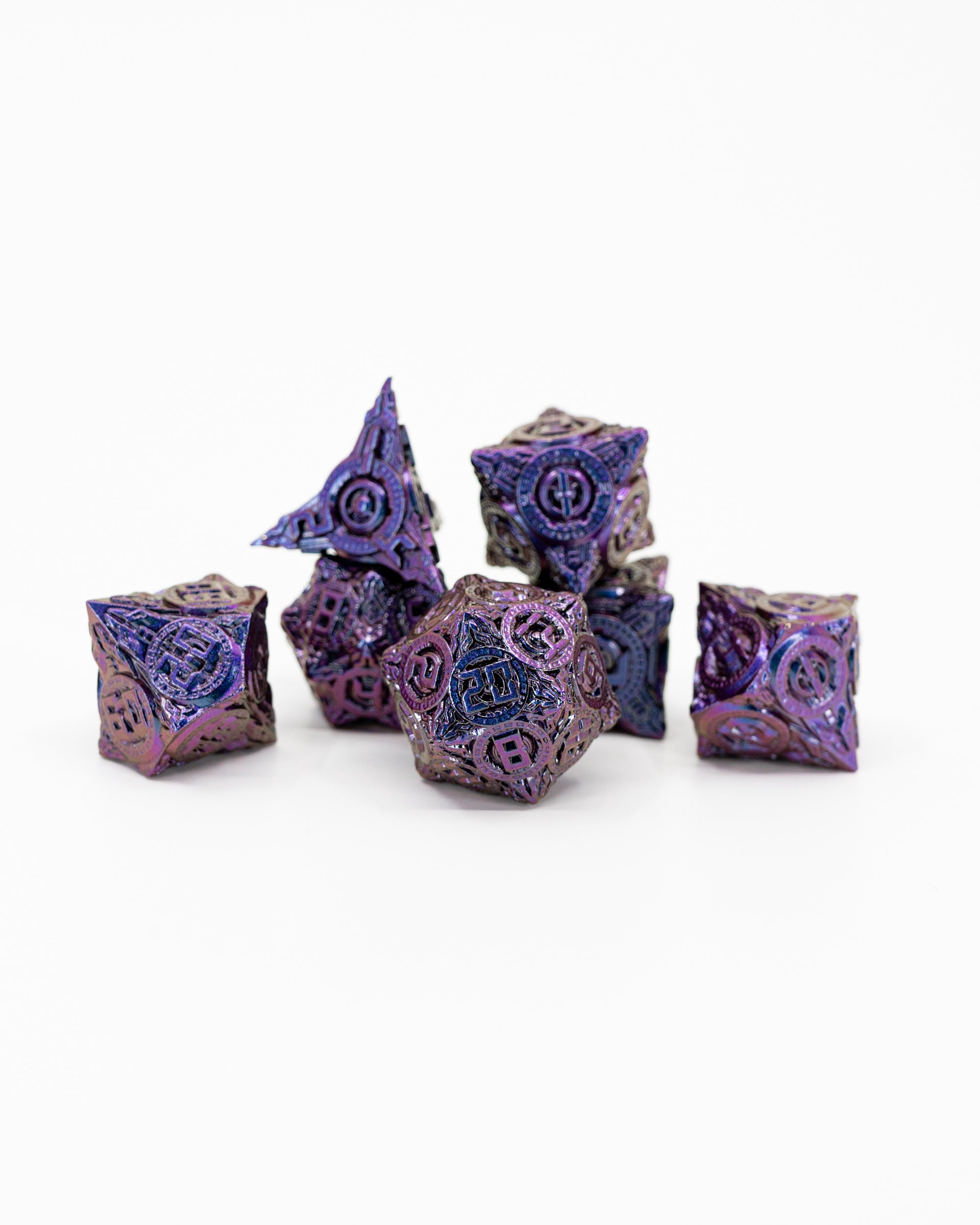 Scarborough Fair | 7 Piece Metal Dice Set - Emberglow Gaming