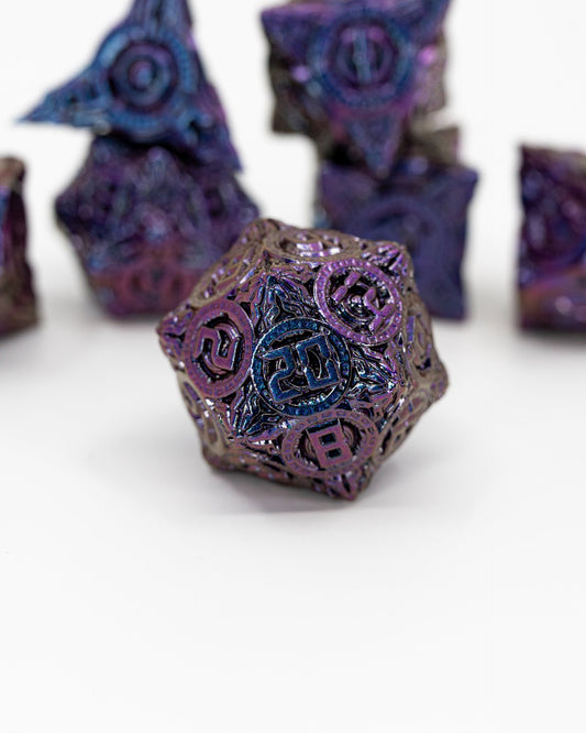 Scarborough Fair | 7 Piece Metal Dice Set - Emberglow Gaming