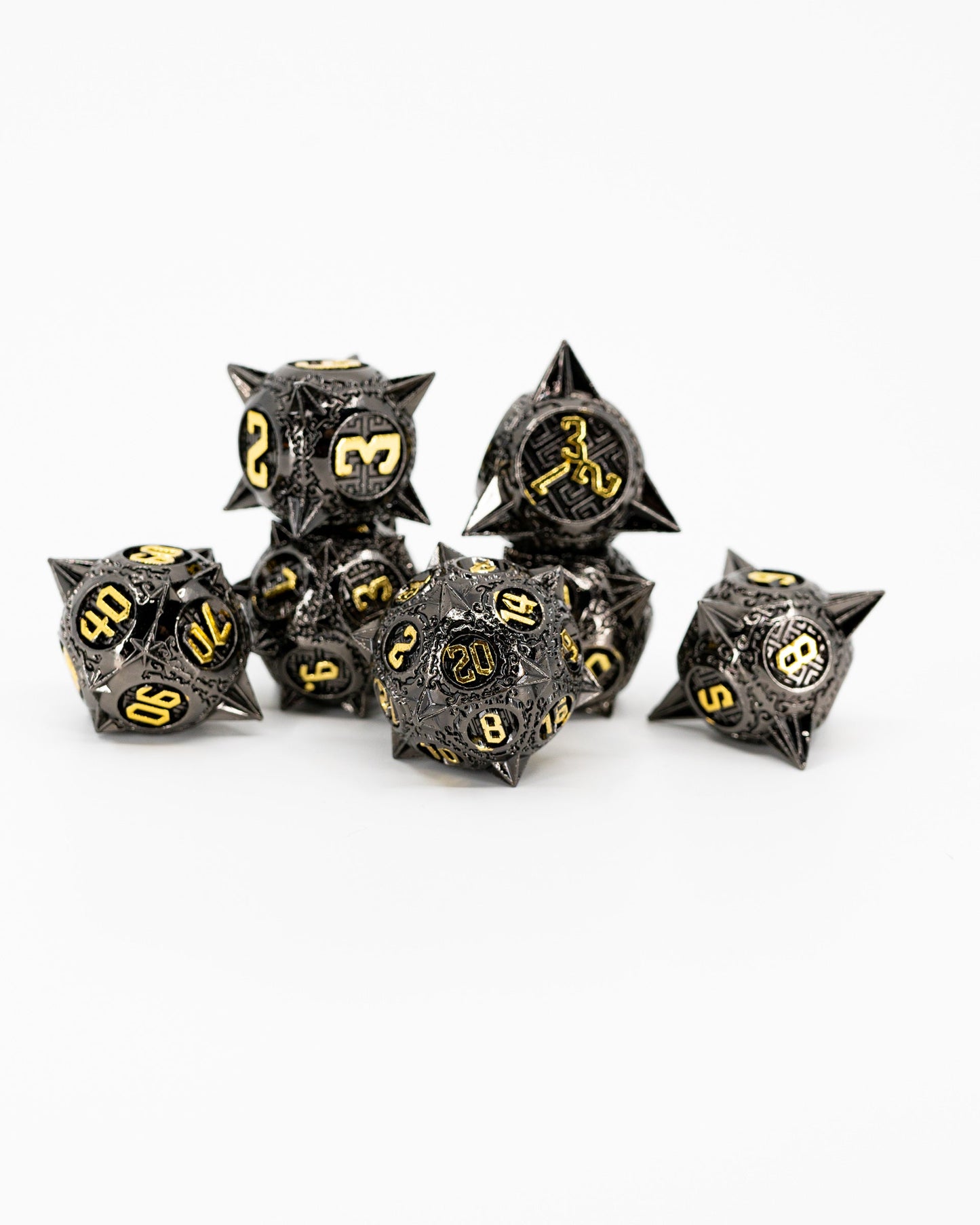 Pepperbox | 7 Piece Metal Dice Set - Emberglow Gaming