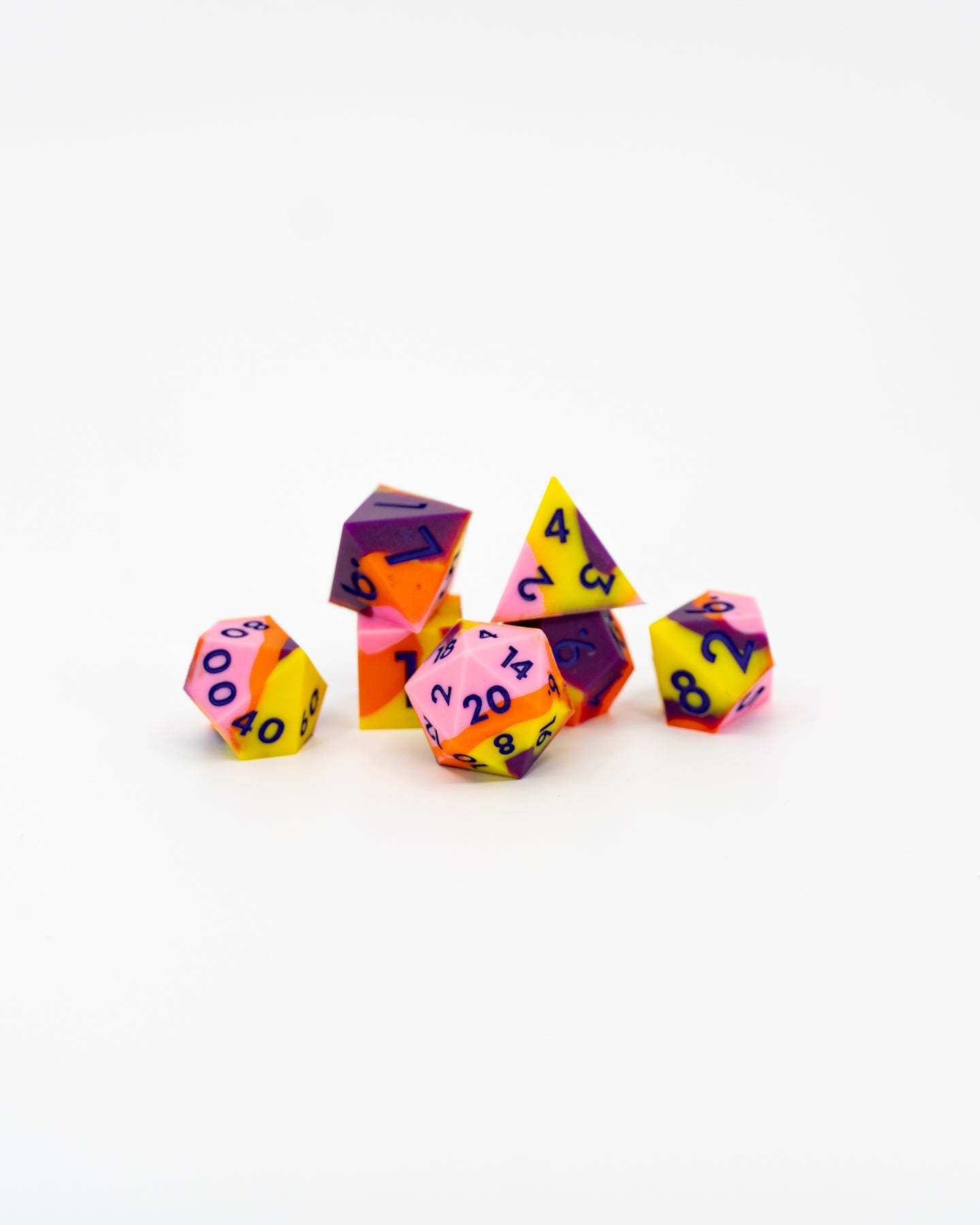 Disco Doom | 7 Piece Soft Silicone Dice Set