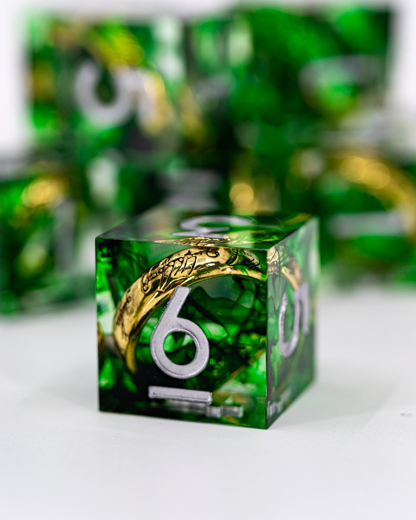 Three For The Elven Kings | Warhammer | Sharp Edge D6 Set