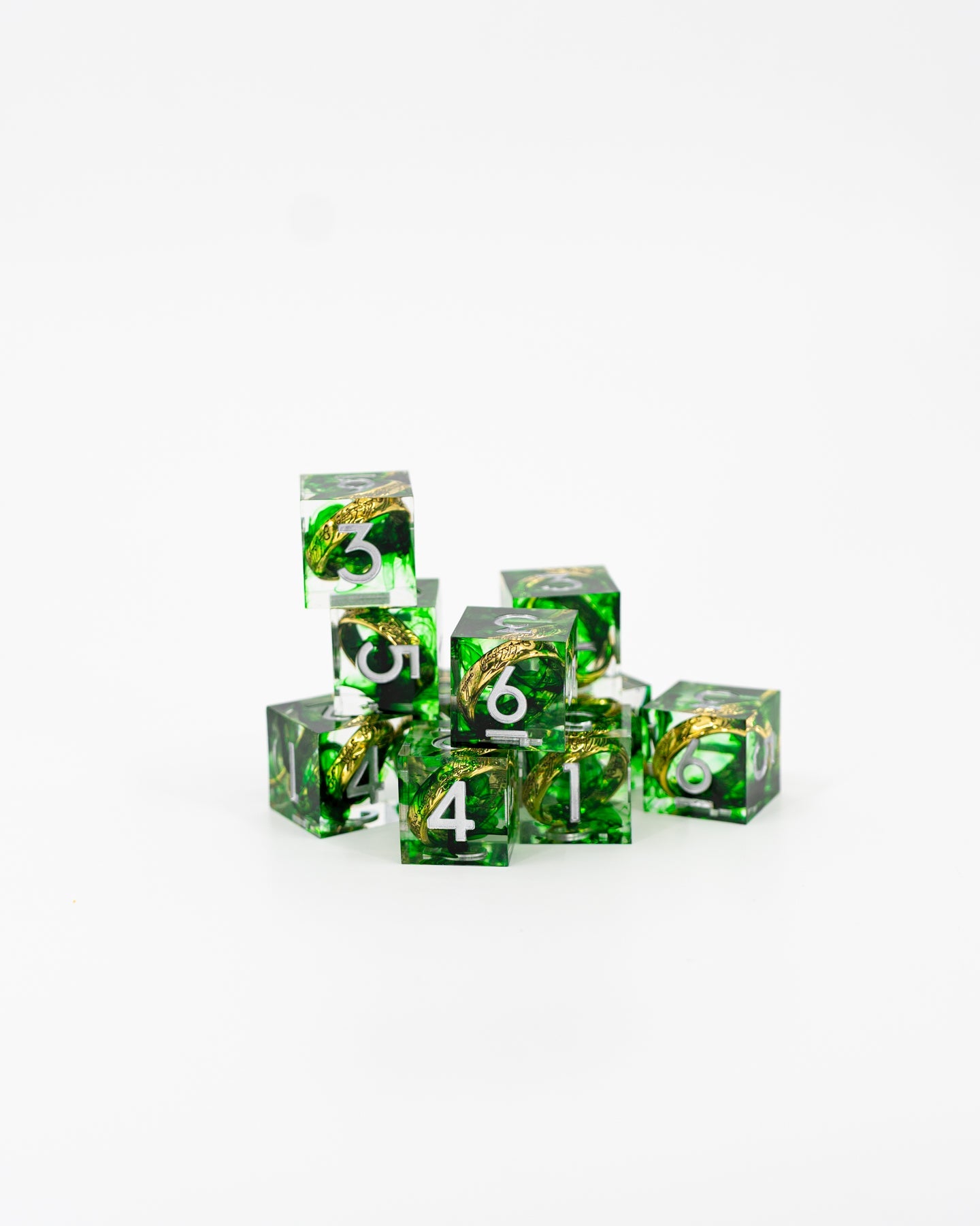 Three For The Elven Kings | Warhammer | Sharp Edge D6 Set