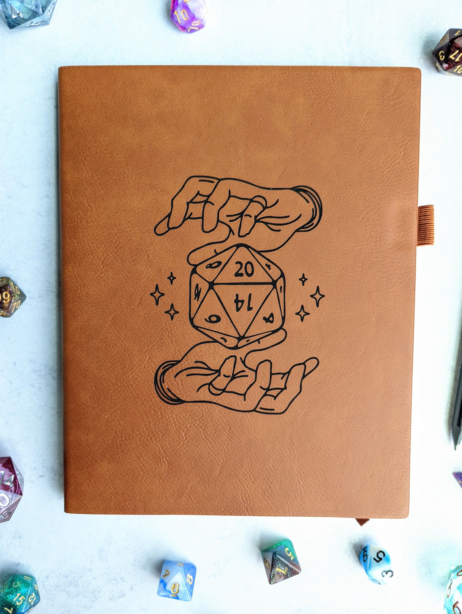 Sorcerer's Hands | Vegan Leather Journal - Emberglow Gaming