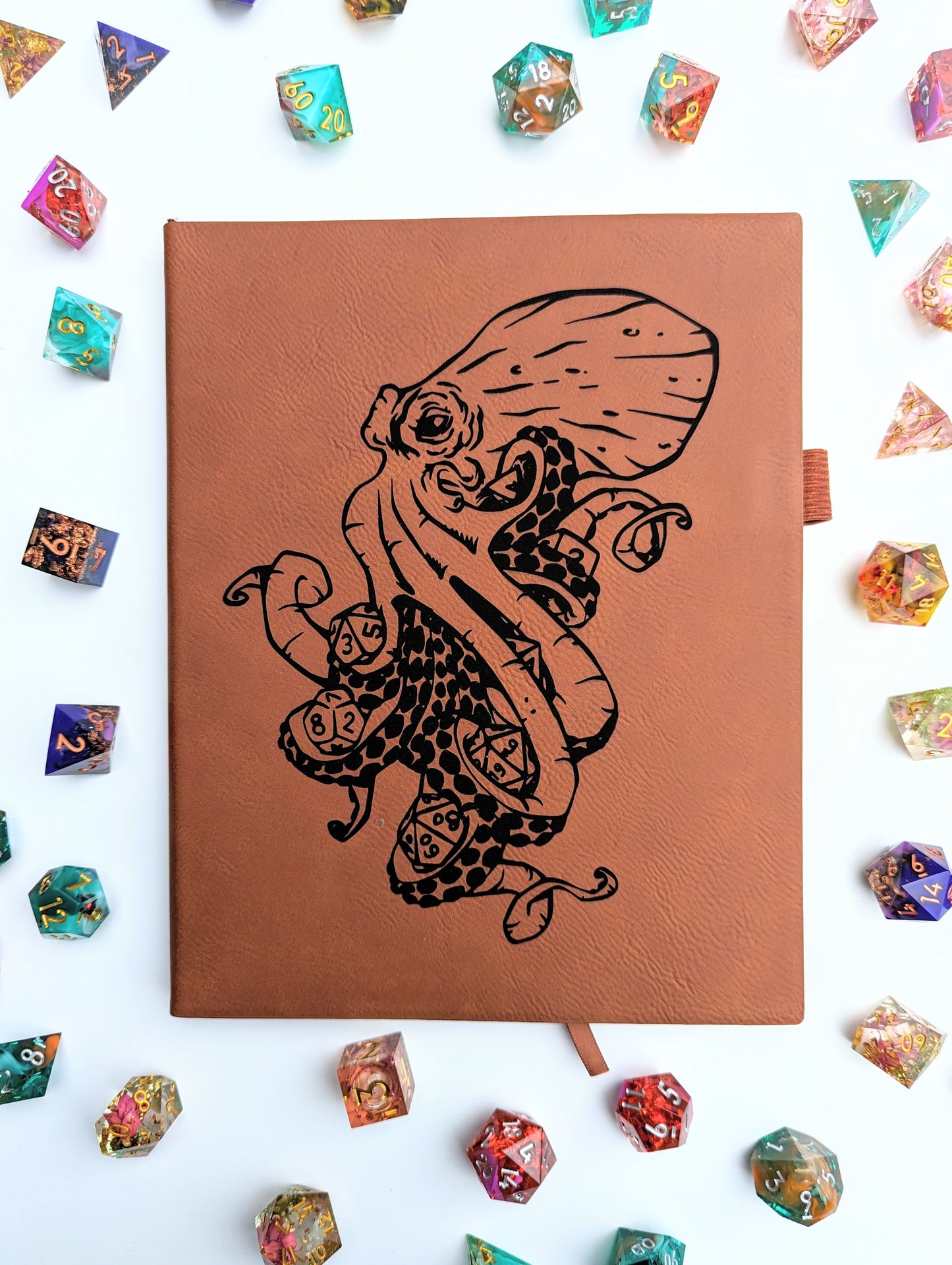 Kraken of Holding | Vegan Leather D&D Campaign Journal - Emberglow Gaming