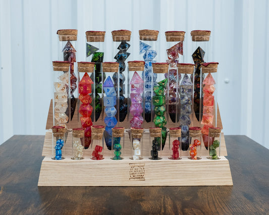 Dice Display Stand | Mixed Vial Display | Large Pyramid