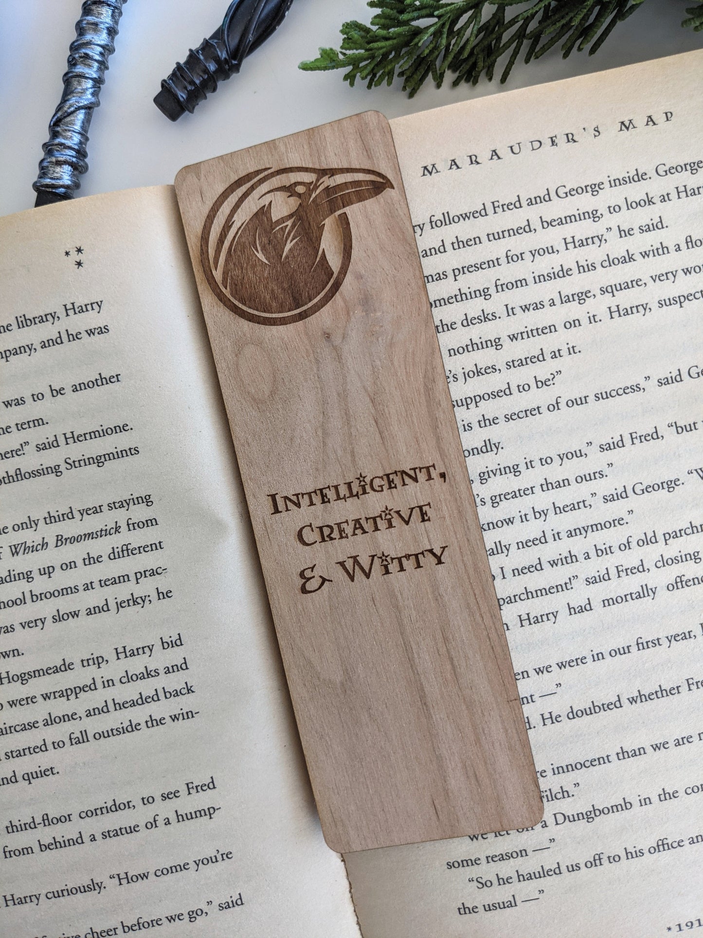 House Ravenclaw | Harry Potter | Engraved Wooden Bookmark (T) - Emberglow Gaming