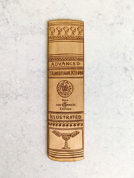 Advanced Transfiguration | Harry Potter | Engraved Wooden Bookmark (T) - Emberglow Gaming