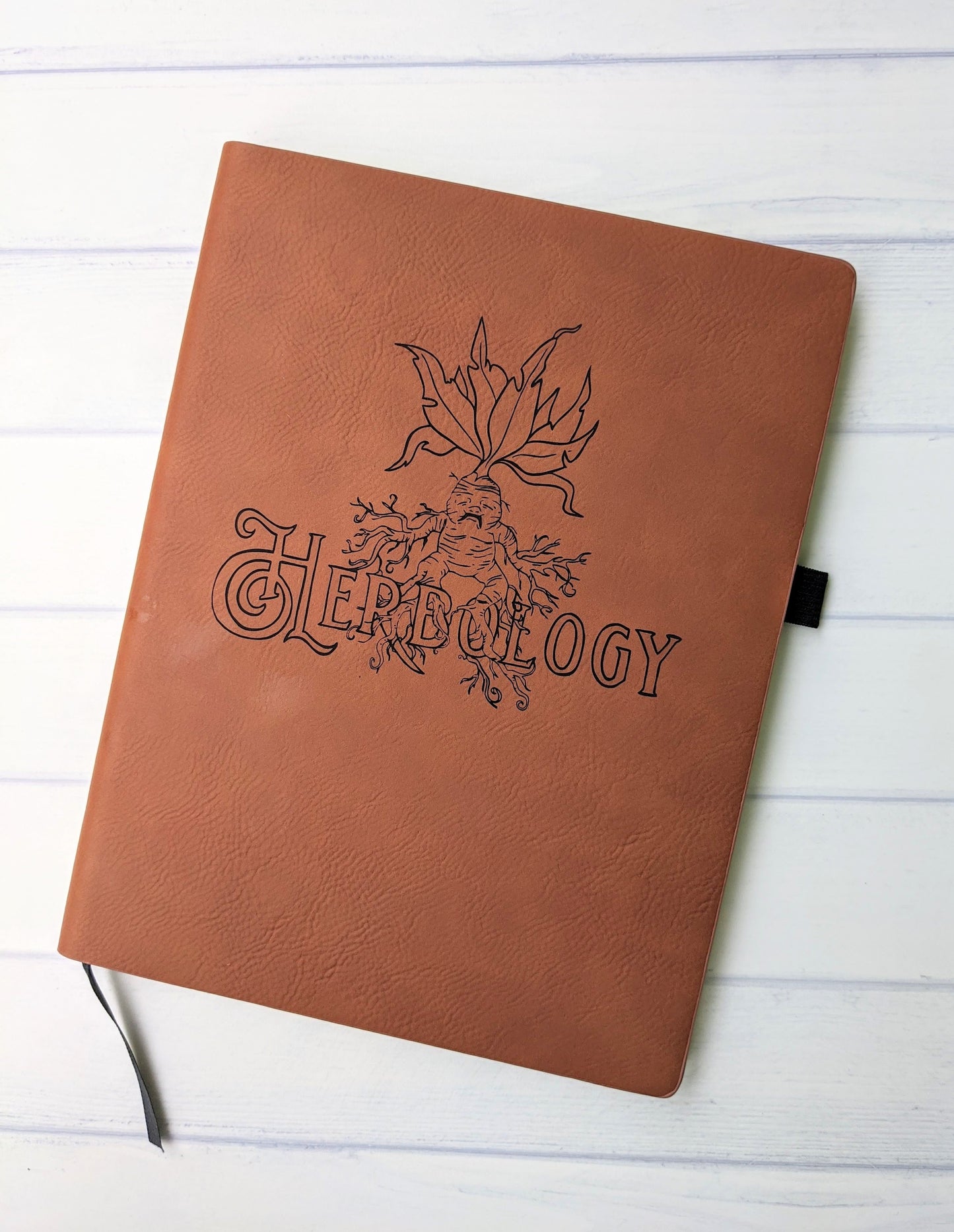 Herbology | Vegan Leather Lined Journal (T) - Emberglow Gaming
