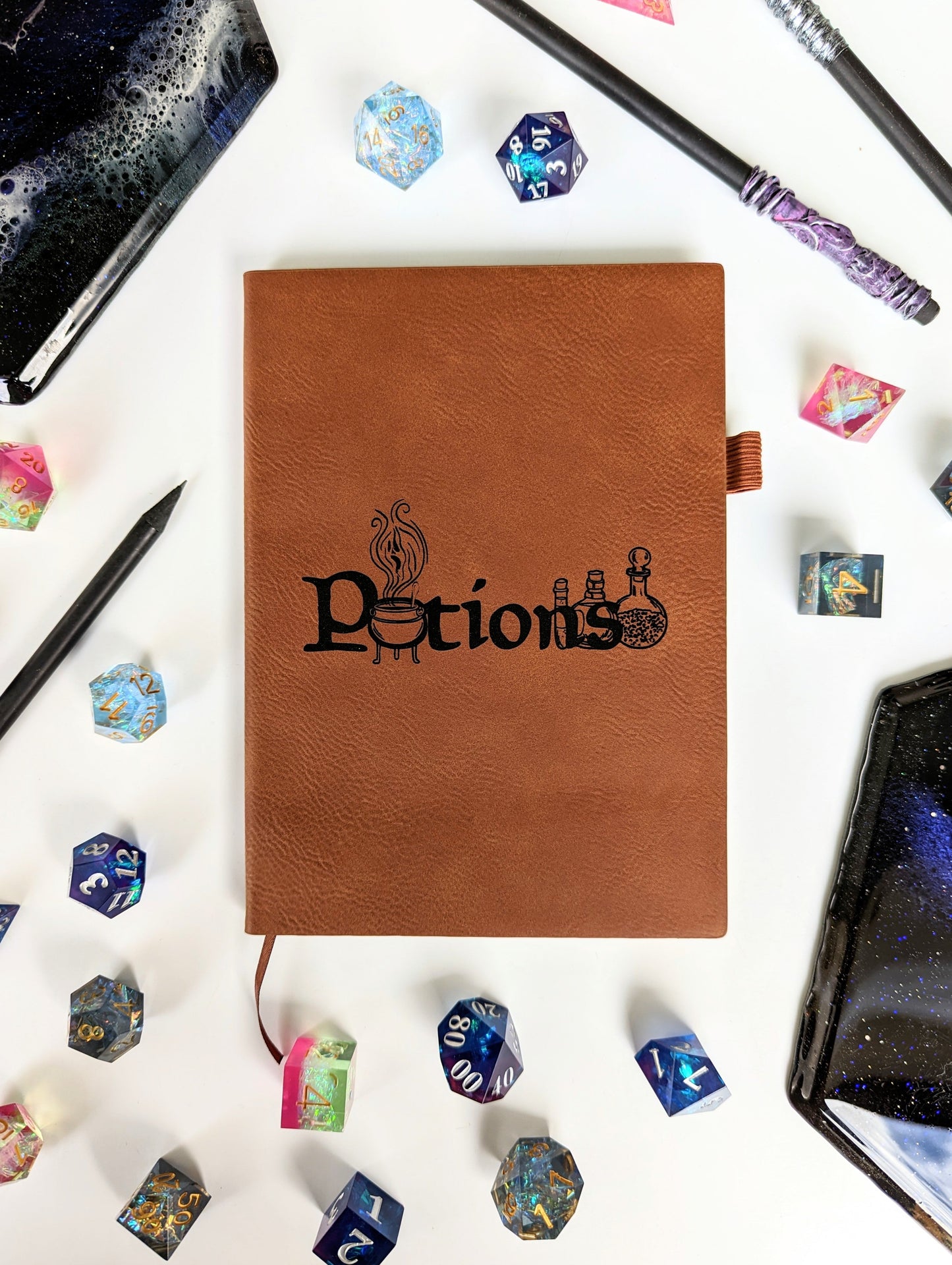 Potions | Vegan Leather Mini Dot Journal - Emberglow Gaming