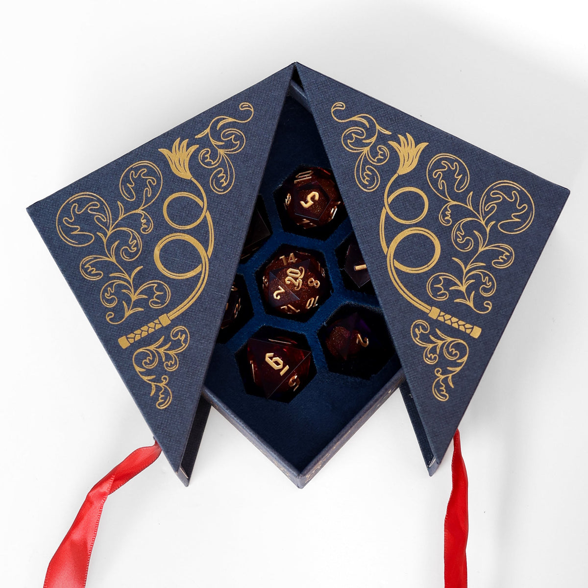 JZW | 7 Piece Liquid Core Dice Set