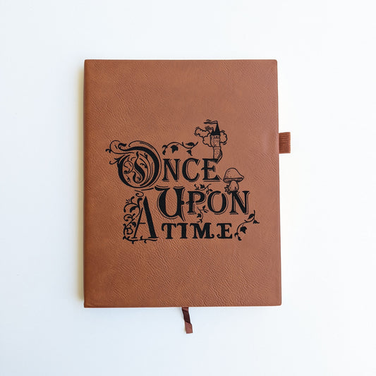 Once Upon a Time | Vegan Leather Lined Journal (T) - Emberglow Gaming