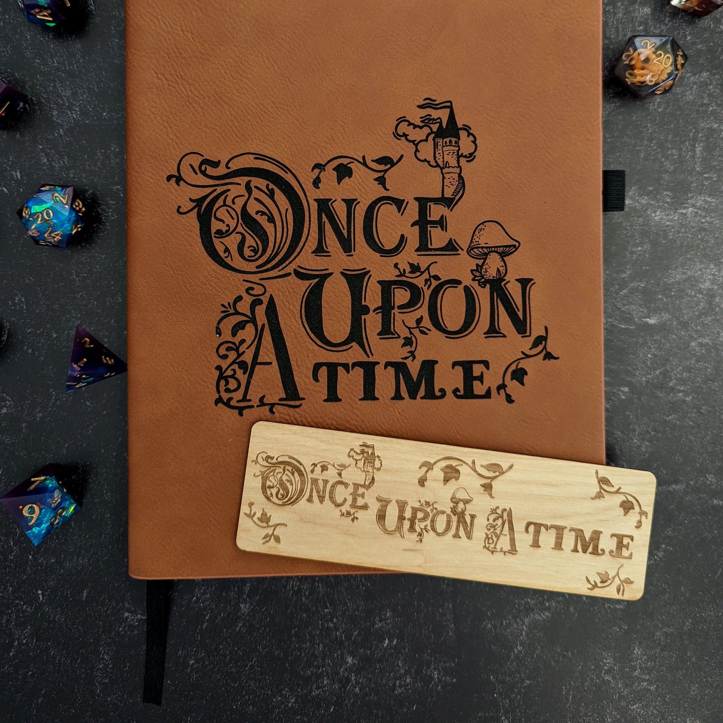 Once Upon a Time | Vegan Leather Lined Journal (T) - Emberglow Gaming