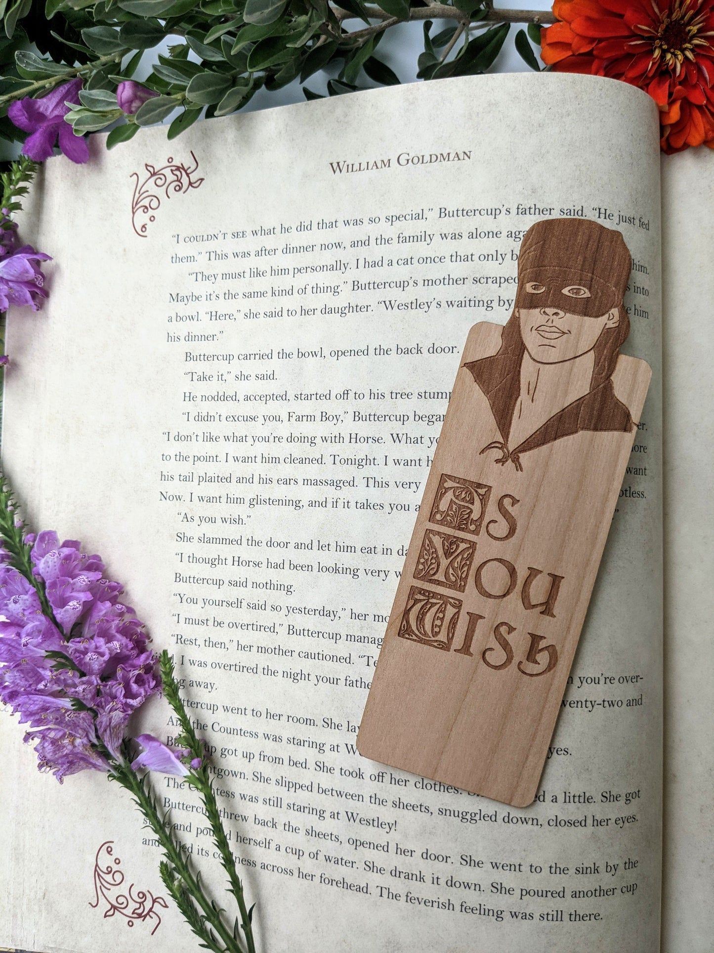 As You Wish | Engraved Wooden Bookmark (T) - Emberglow Gaming