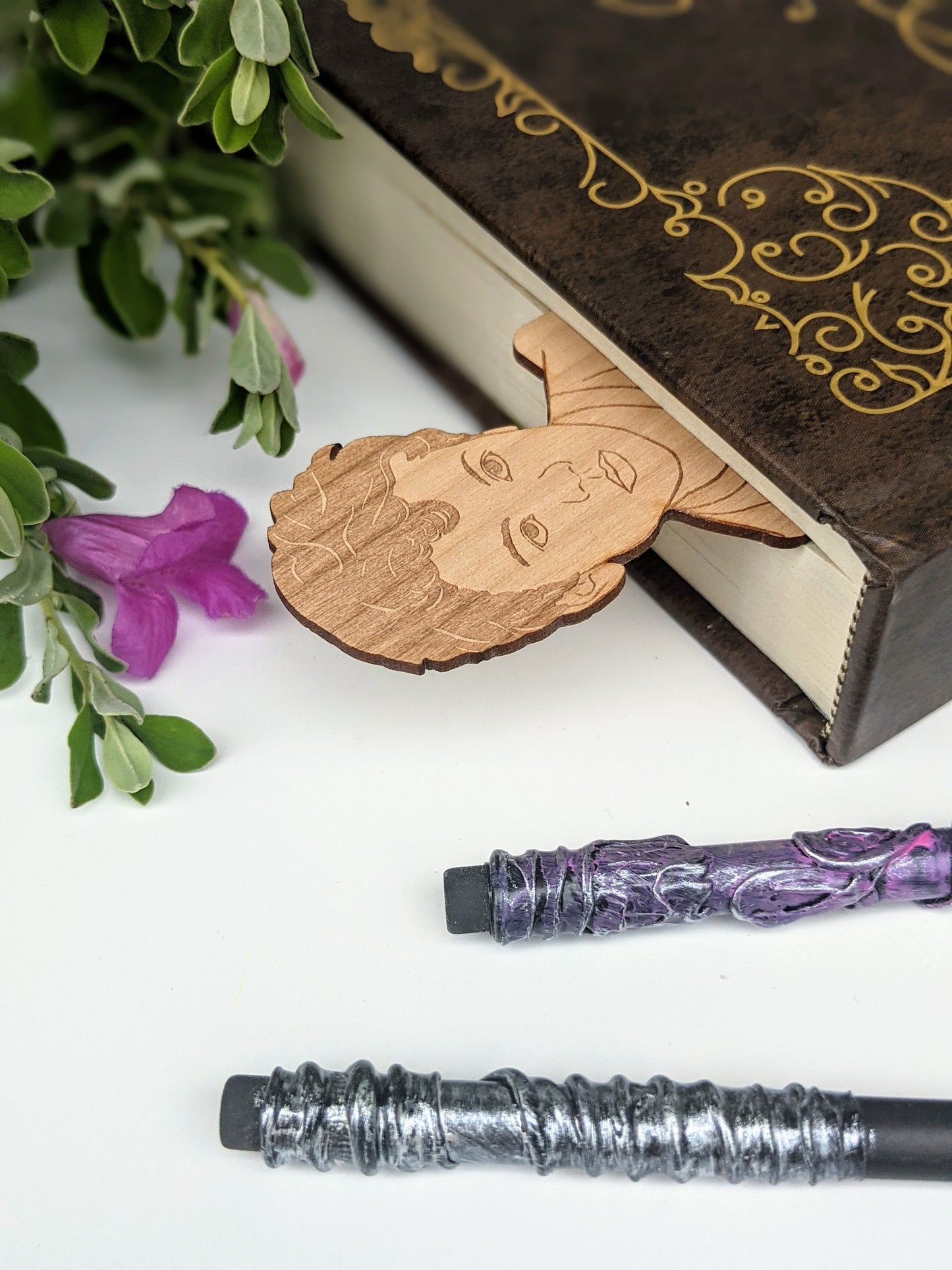 Is This A Kissing Book? | Engraved Wooden Bookmark (T) - Emberglow Gaming