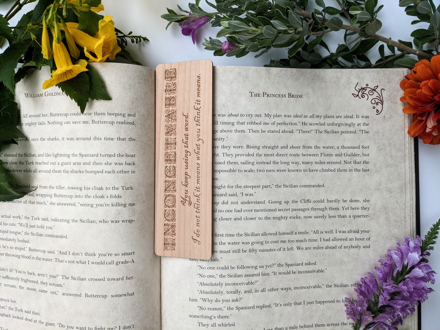 Inconceivable | Engraved Wooden Bookmark (T) - Emberglow Gaming