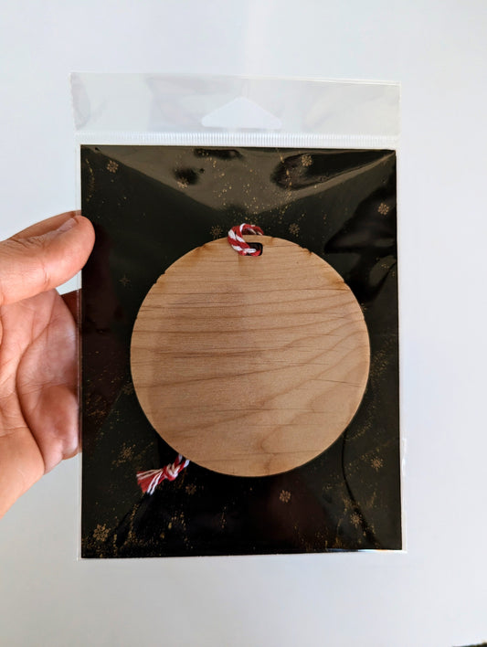 Custom Design | Wooden Ornament | Set of 2 - Emberglow Gaming