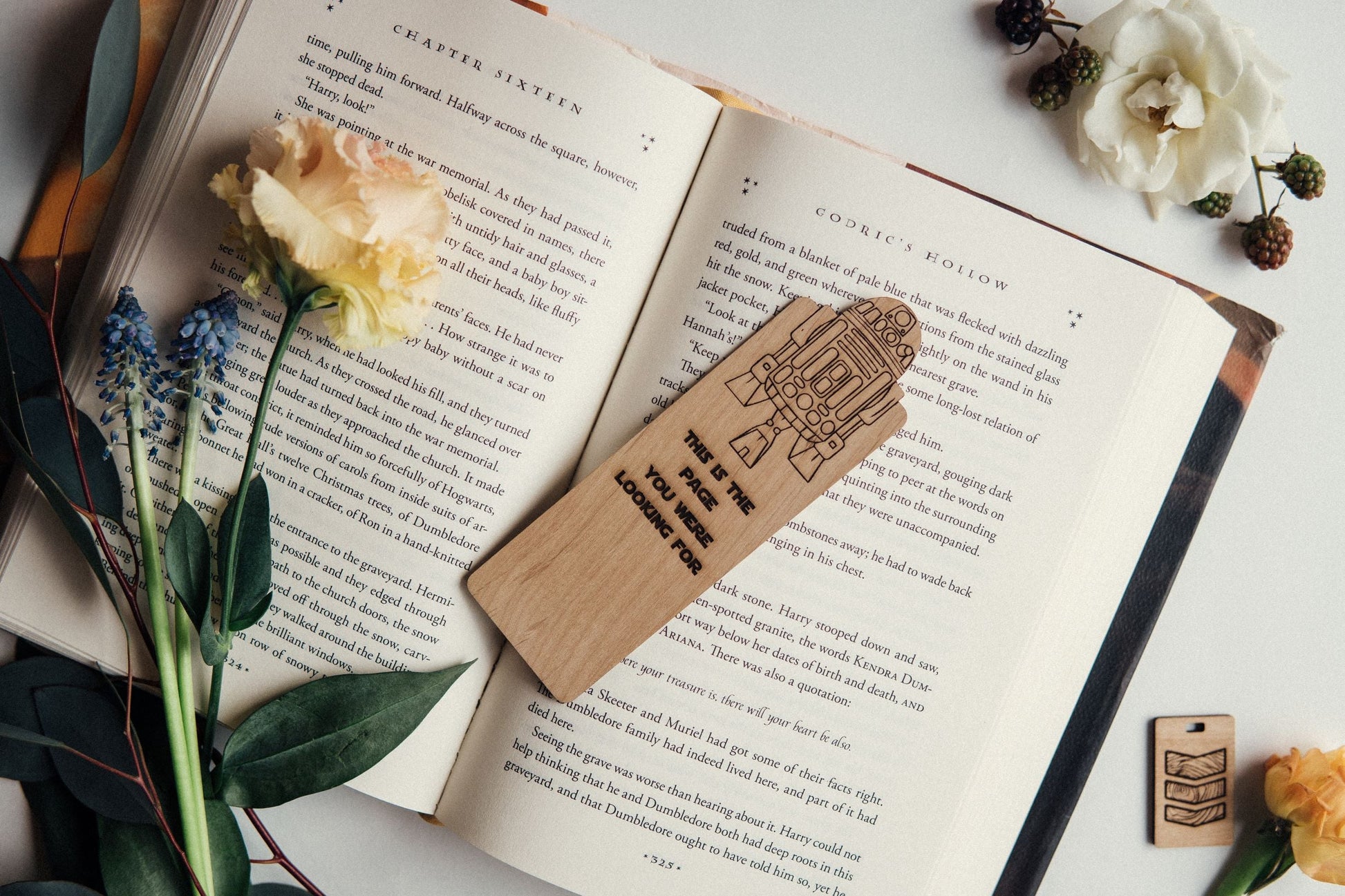 This Is The Page You Were Looking For | Engraved Wooden Bookmark (T) - Emberglow Gaming
