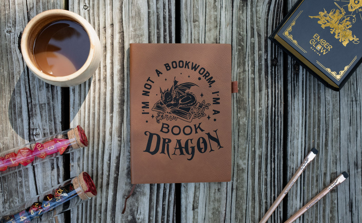 I'm Not A Bookworm | Vegan Leather Mini Dot Journal