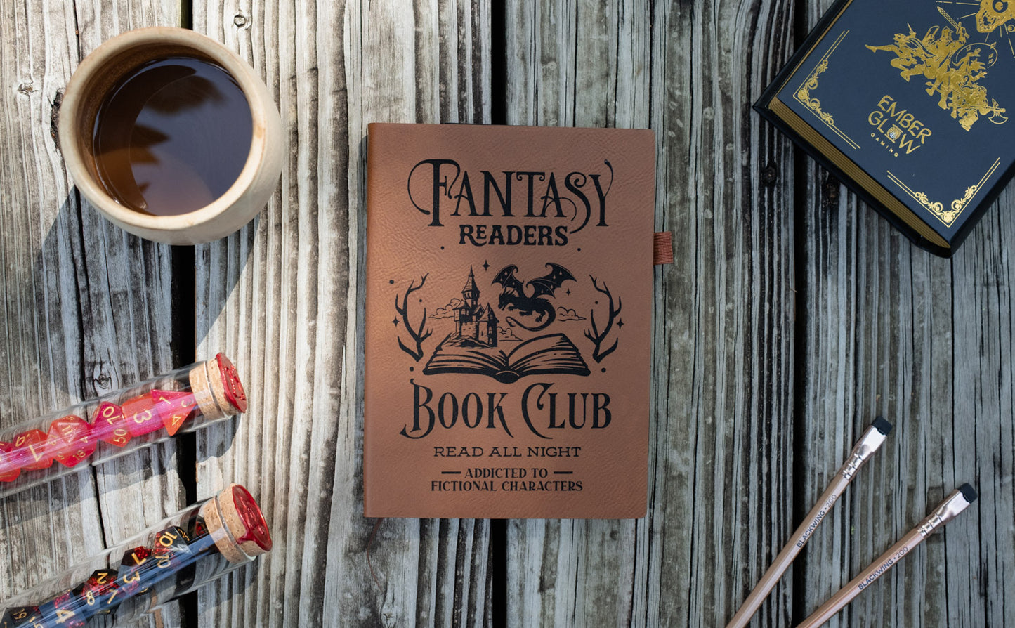 Fantasy Readers Book Club | Vegan Leather Mini Dot Journal