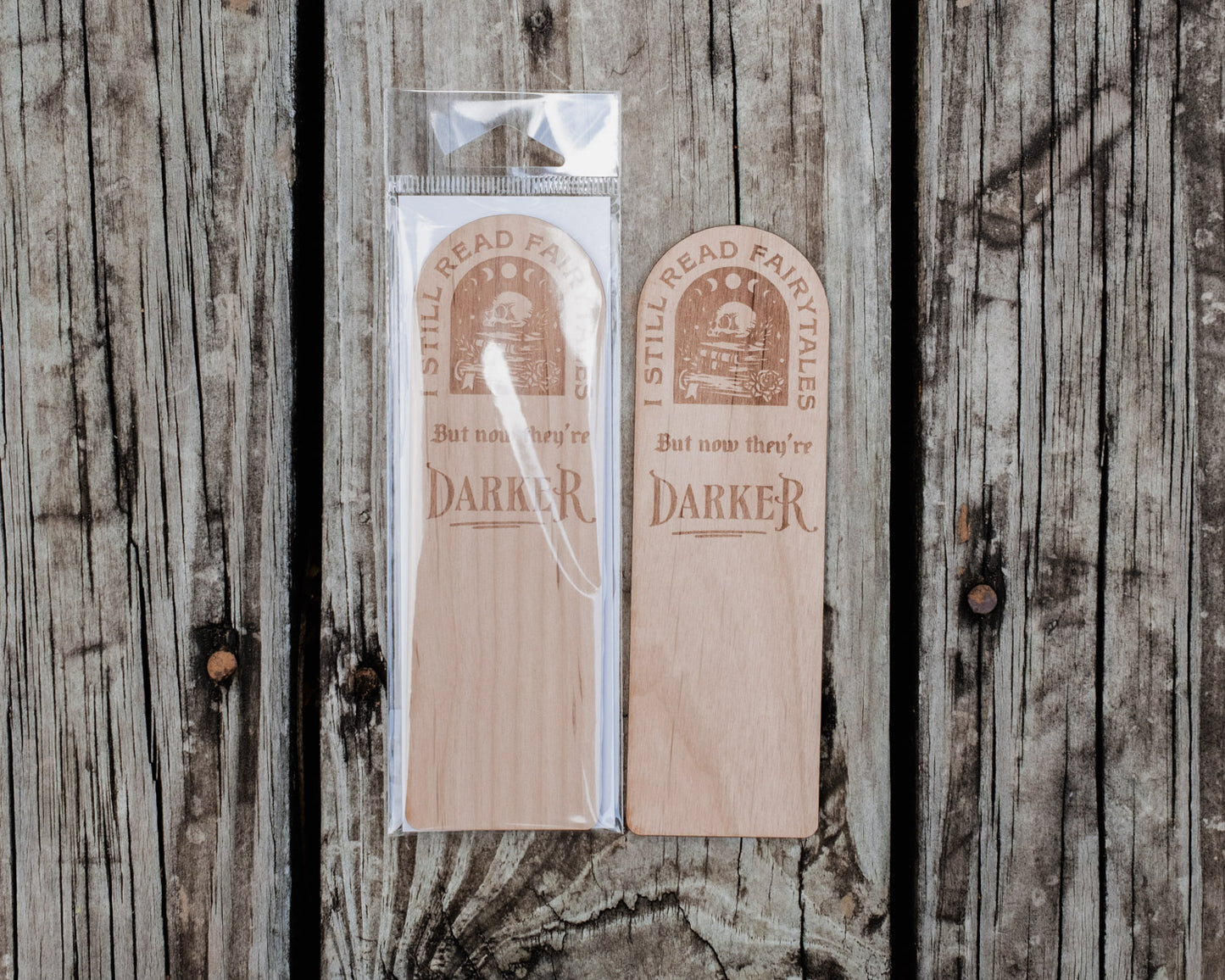 I Still Read Fairytales | Engraved Wooden Bookmark