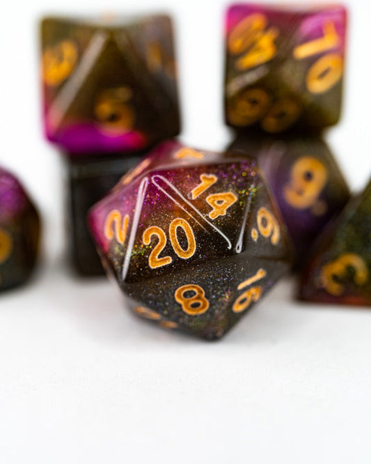 Tavern Brawl | 7 Piece Acrylic Dice Set - Emberglow Gaming
