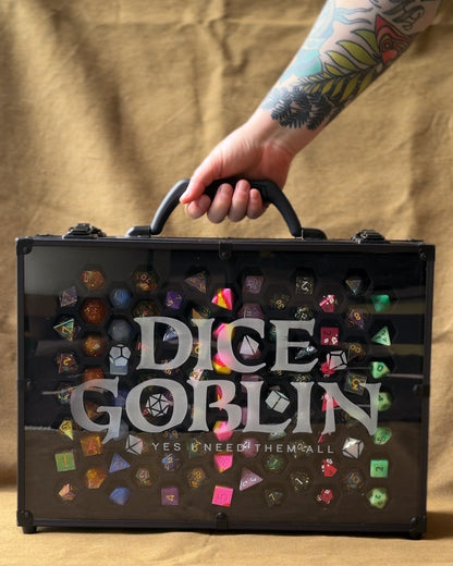 Dice Goblin | 26 Set Capacity | Plexi Glass Chest of Hoarding Dice Display Case