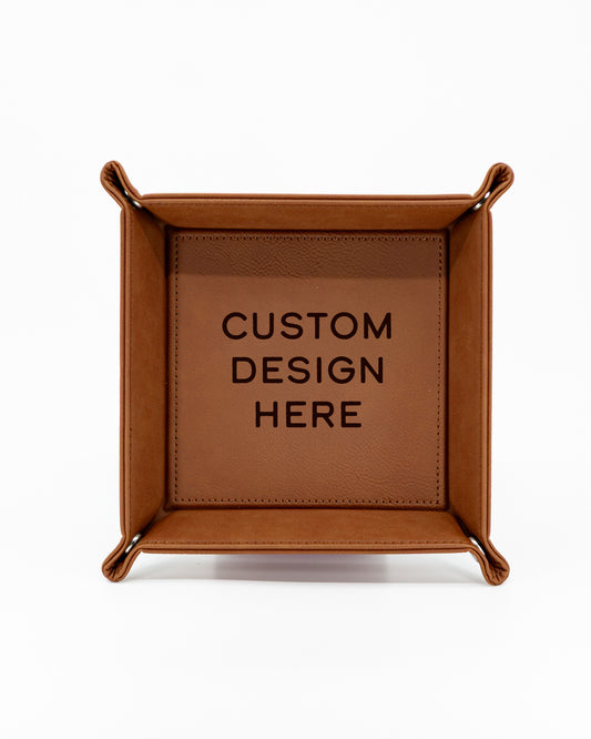 Custom Design | Vegan Leather Dice Rolling Tray