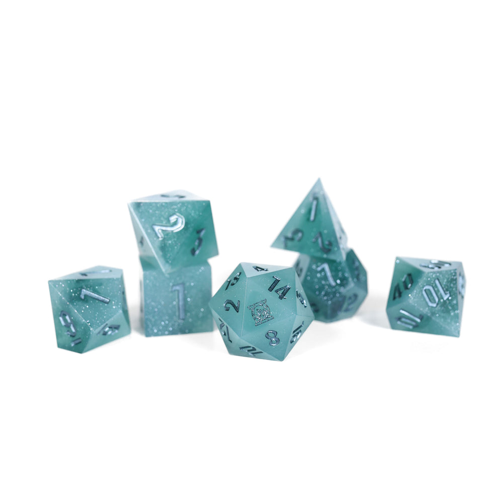 Galadriel the Dark Queen | Emberglow Original | 7 Piece Sharp Edge Dice Set