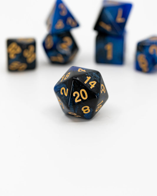 Longstrider | 7 Piece Acrylic Dice Set - Emberglow Gaming