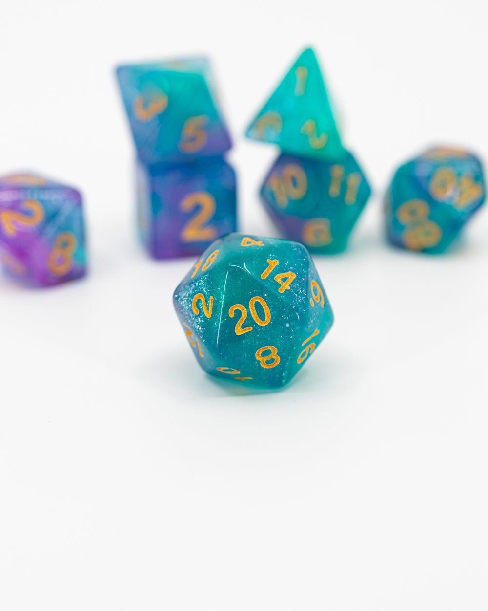 Siren Song | 7 Piece Acrylic Dice Set - Emberglow Gaming