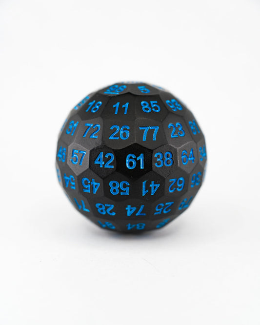 Dilithium Glow | Metal | Individual d100 Percentile Dice - Emberglow Gaming