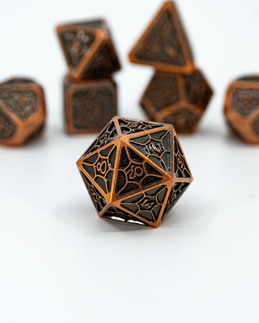 Shelob's Snare | 7 Piece Metal Dice Set