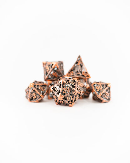 Canticle | Hollow | 7 Piece Metal Dice Set - Emberglow Gaming