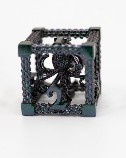 Bitterness Bound | Hollow Dragon Core | 7 Piece Metal Dice Set - Emberglow Gaming