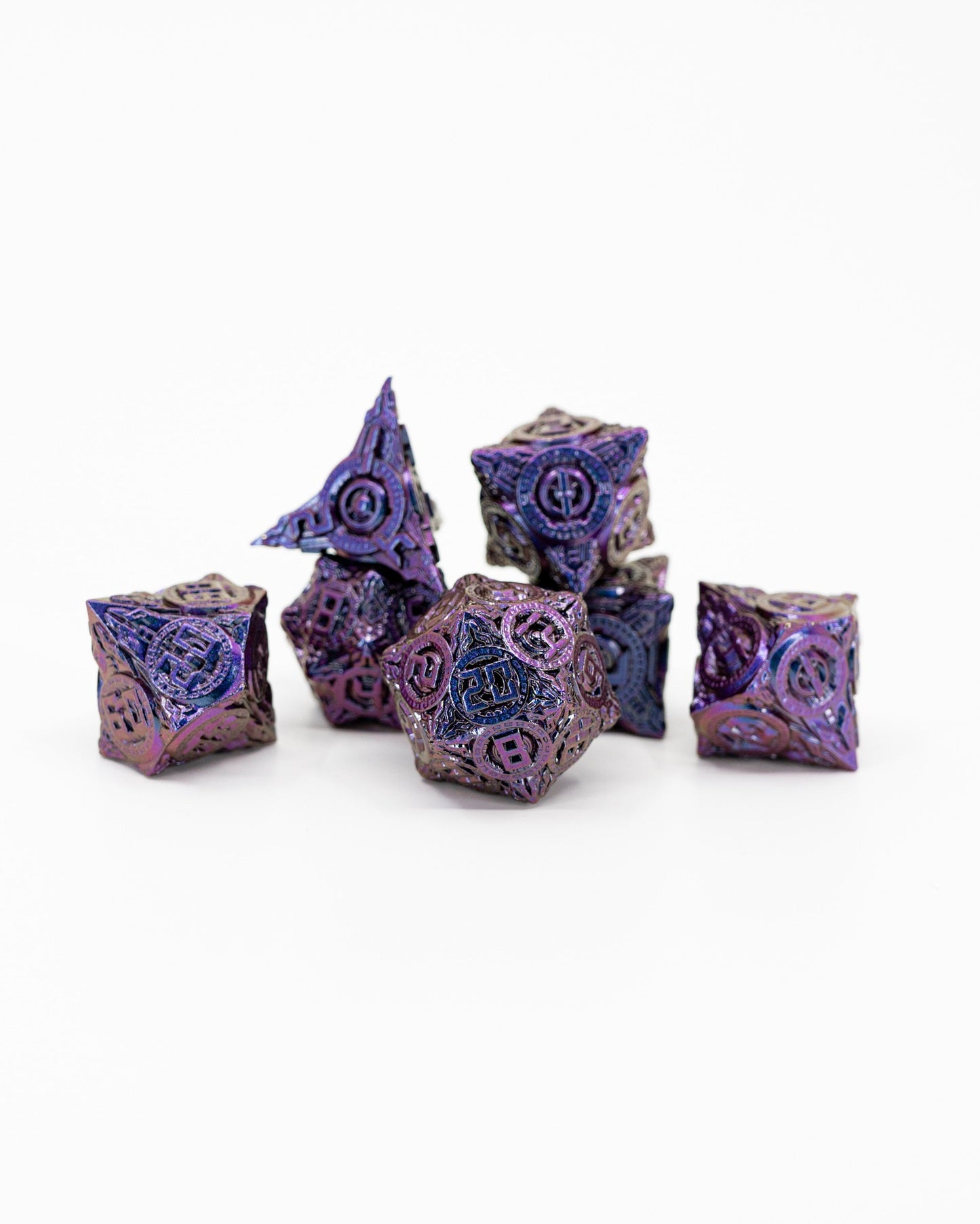 Scarborough Fair | 7 Piece Metal Dice Set - Emberglow Gaming