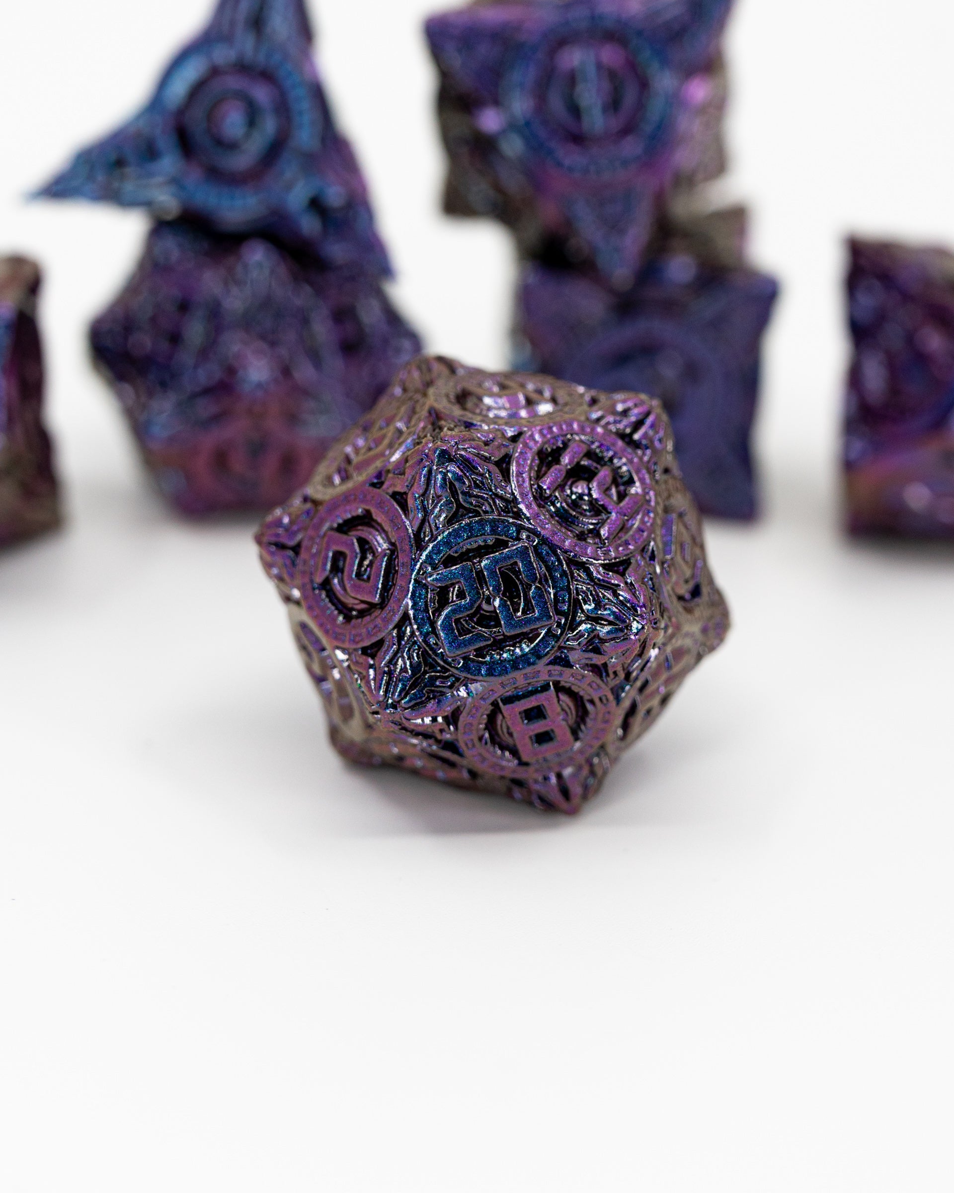 Scarborough Fair | 7 Piece Metal Dice Set - Emberglow Gaming