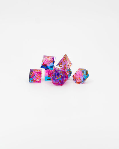 Drider's Remorse | 7 Piece Sharp Edge Dice Set - Emberglow Gaming